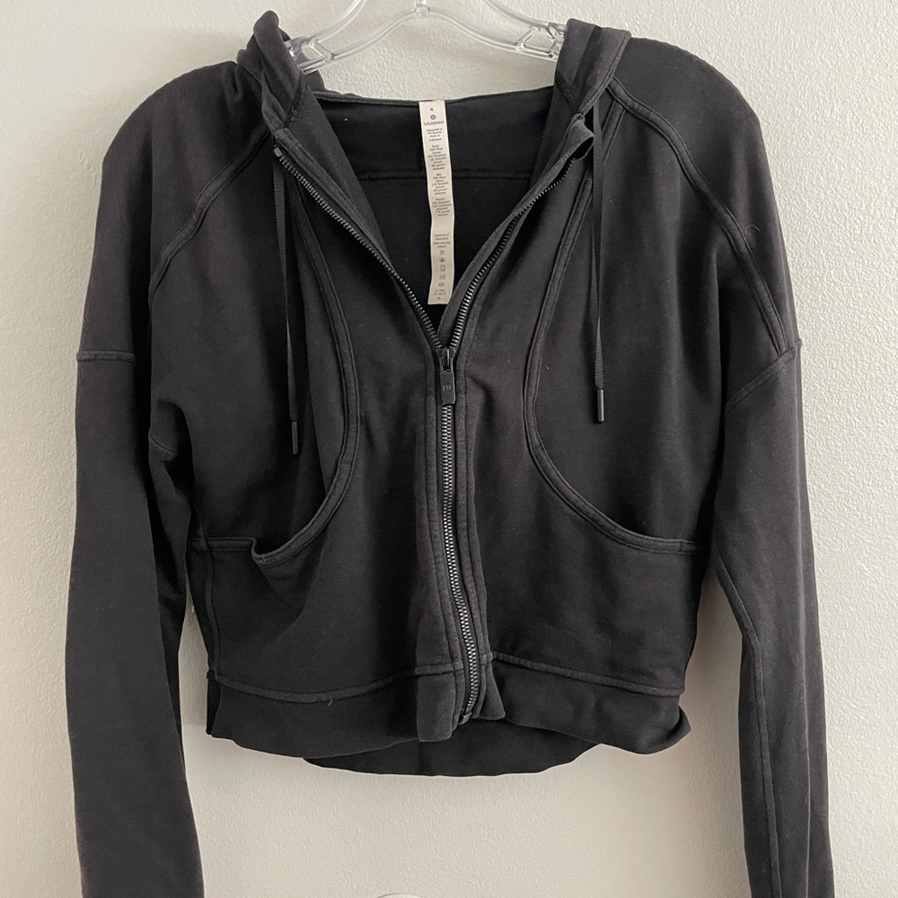 Lululemon Black Next Move Jacket zip up hoodie women’s size 4